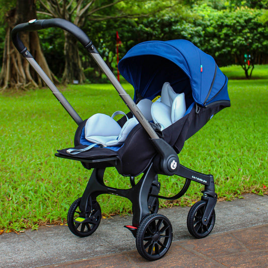 4-in-1 baby two-way stroller Multifunctional newborn baby stroller 3in1 Foldable Basket type seat